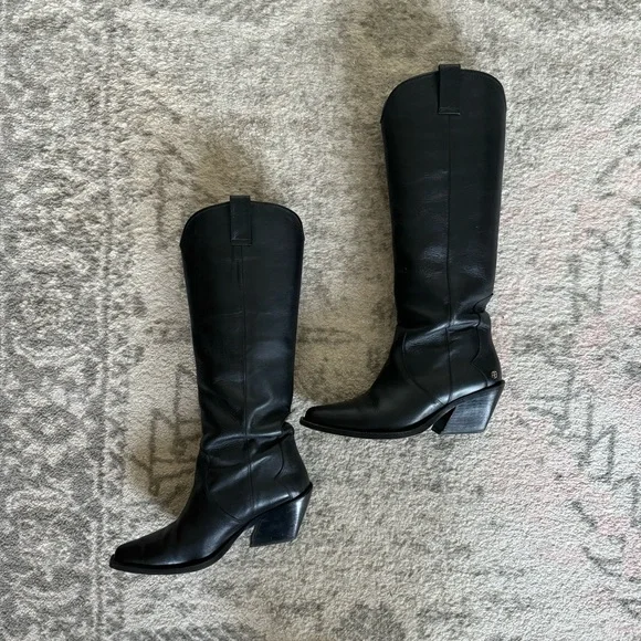 【関税込み】ANINE BING ブラック Tania ロングブーツ ANINE BING Tall Tania Boots - Black